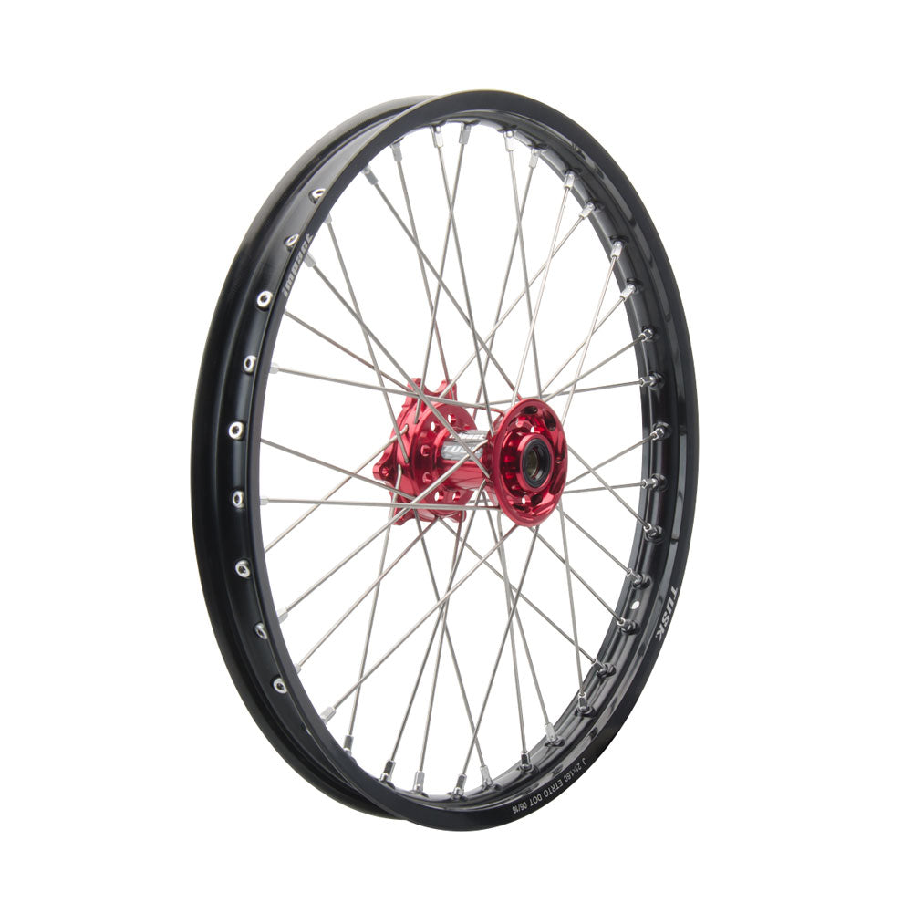 Tusk 1418490319 Impact Complete Front Wheel 17x1.40 Black Rim