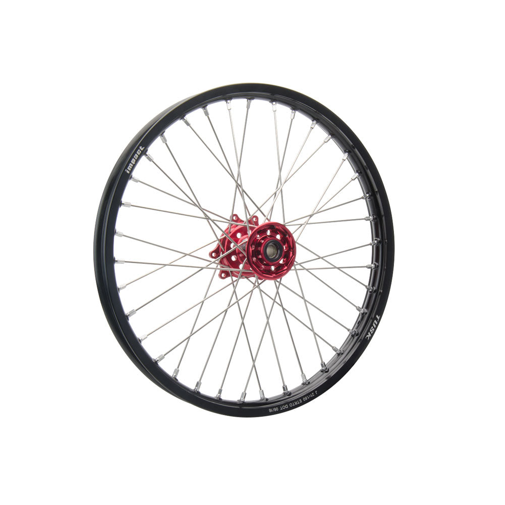Tusk 1418490319 Impact Complete Front Wheel 17x1.40 Black Rim