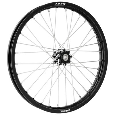 Tusk 1418490326 Impact Complete Front Wheel 19x1.60 Black Rim