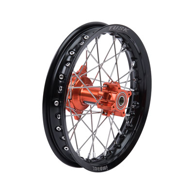 Tusk 1418500056 Impact Complete Rear Wheel 12x1.60 Black Rim