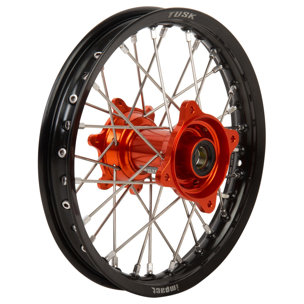 Tusk 1418500245 Impact Complete Rear Wheel 14x1.60 Black Rim