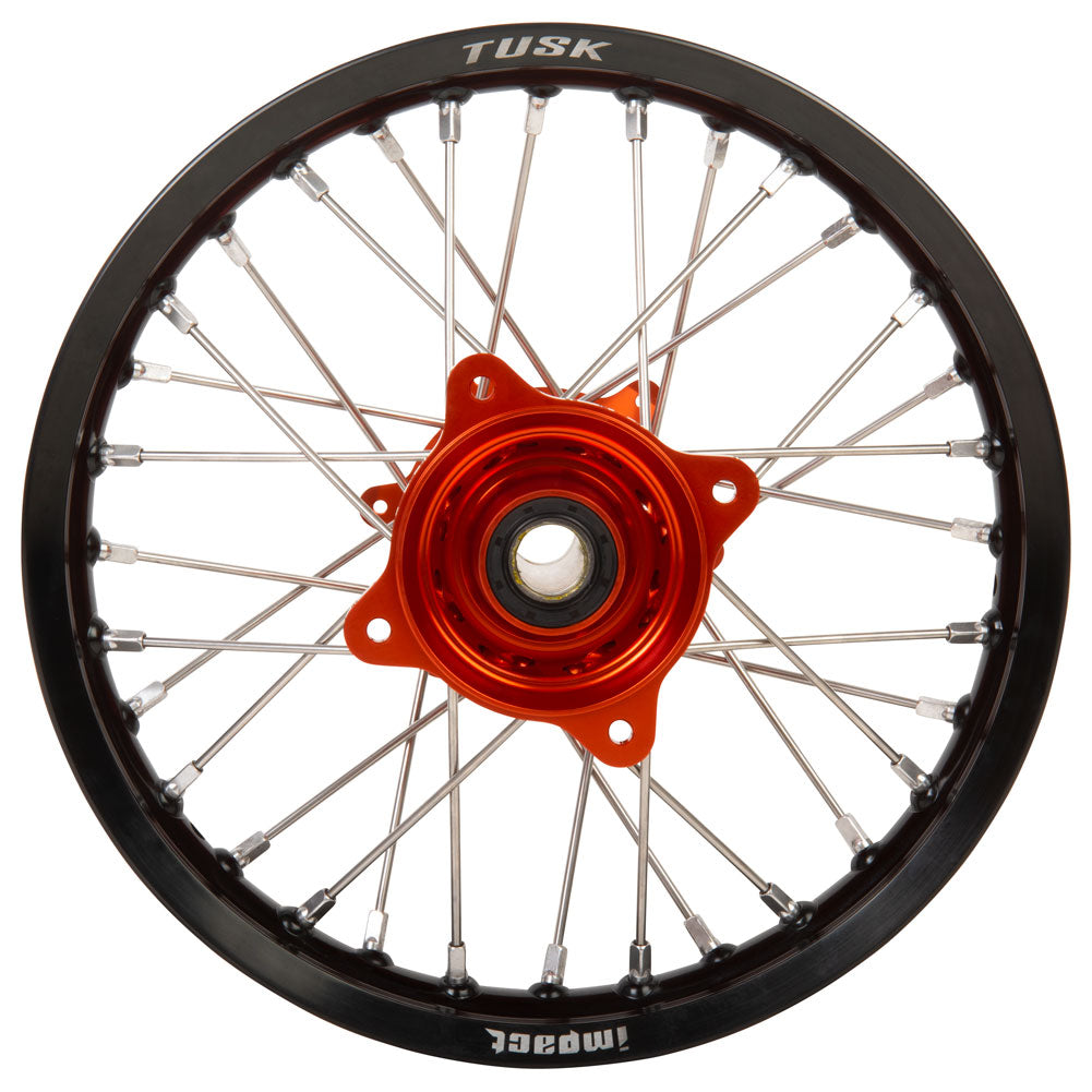 Tusk 1418500245 Impact Complete Rear Wheel 14x1.60 Black Rim