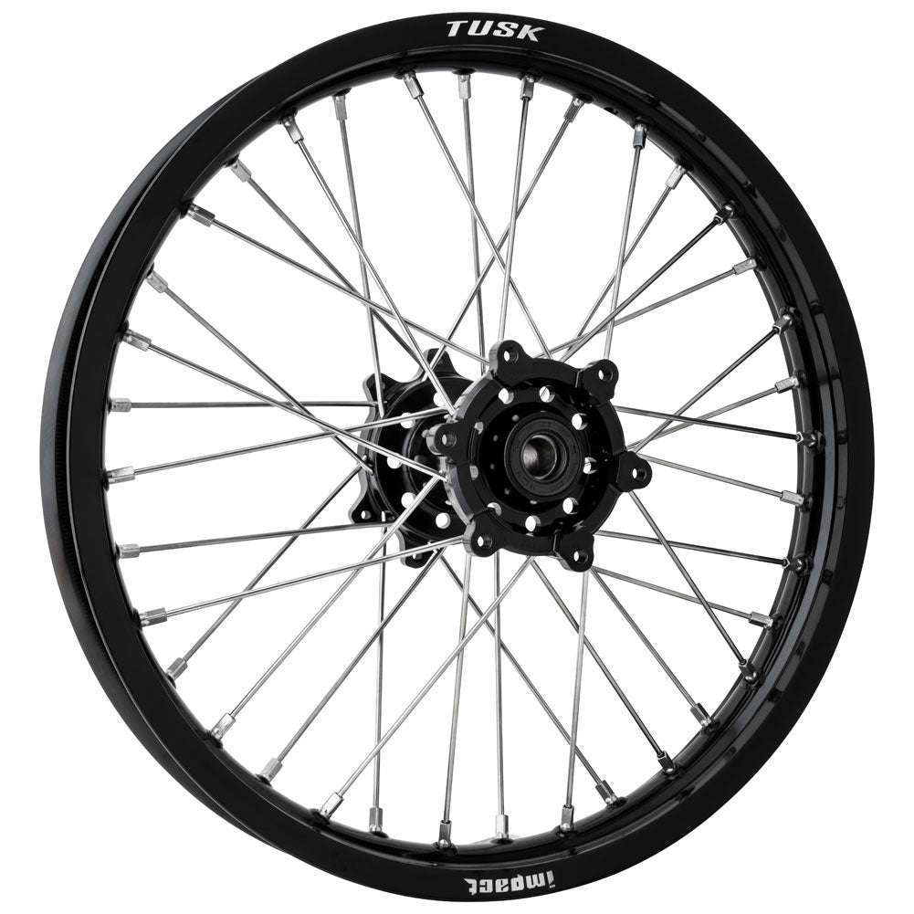 Tusk 1418500273 Impact Complete Rear Wheel 18x1.85 Black Rim