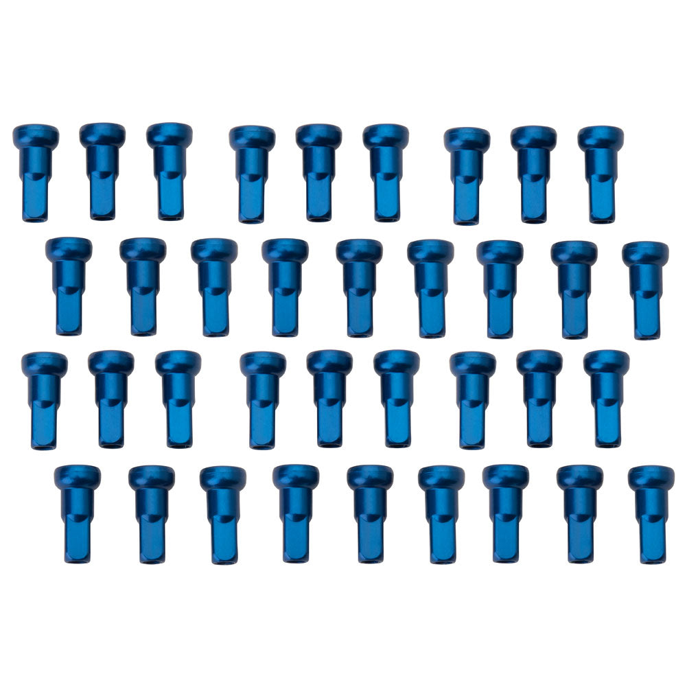 Tusk 1420280042 Motorcycle Spoke Kit - Front 21" Silver Spoke/Blue Nipple