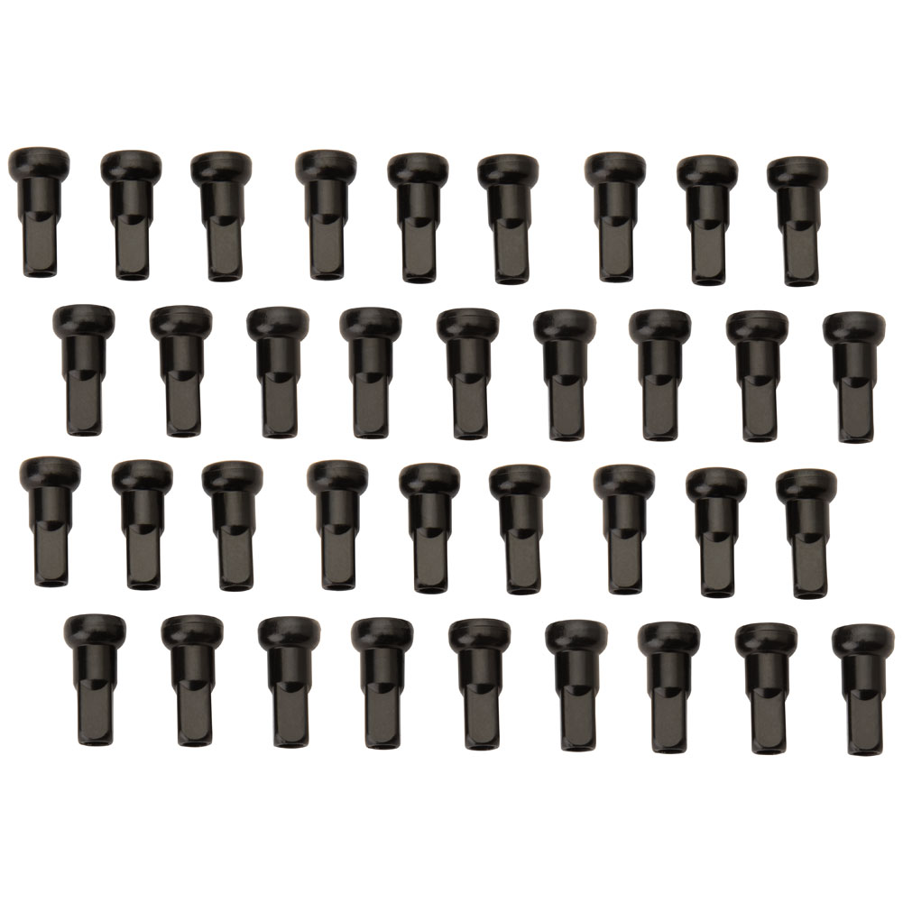 Tusk 1420280046 Motorcycle Spoke Kit - Front 21" Silver Spoke/Black Nipple