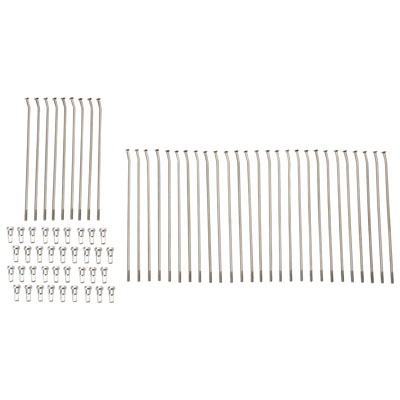 Tusk 1420290060 Motorcycle Spoke Kit - Rear 19" Silver Spoke/Silver Nipple