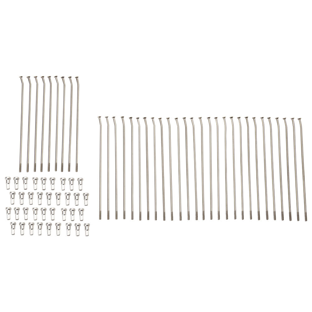 Tusk 1420290061 Motorcycle Spoke Kit - Rear 16" Silver Spoke/Silver Nipple
