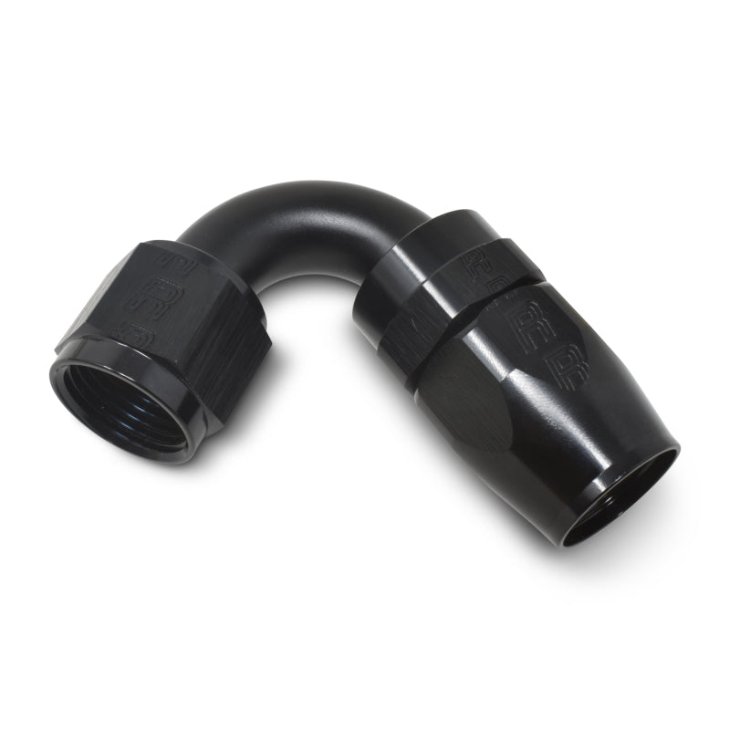 Russell 613405 Performance -6 AN Black 120 Degree Full Flow Swivel Hose End
