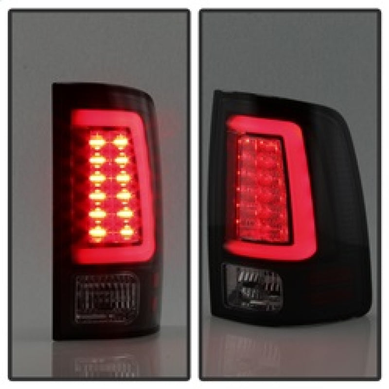 Spyder 5084064 fits Dodge 13-14 Ram 1500 Light Bar LED Tail Lights - Black Smok