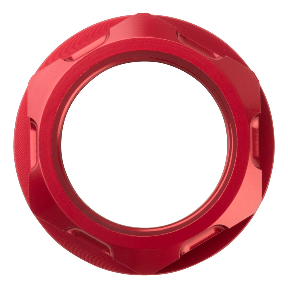 Tusk 1435080002 Billet Aluminum Steering Stem Nut  Red