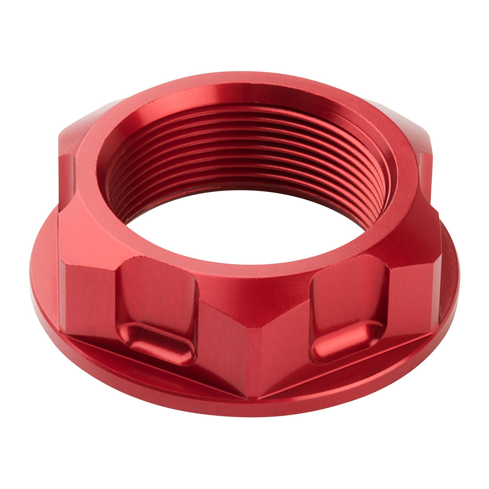 Tusk 1435080002 Billet Aluminum Steering Stem Nut  Red