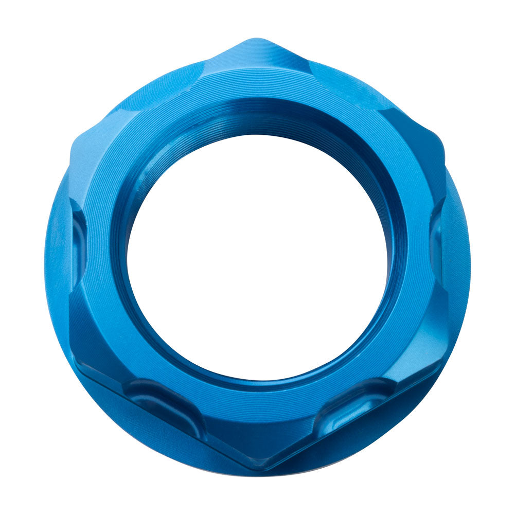 Tusk 1435080004 Billet Aluminum Steering Stem Nut  Blue