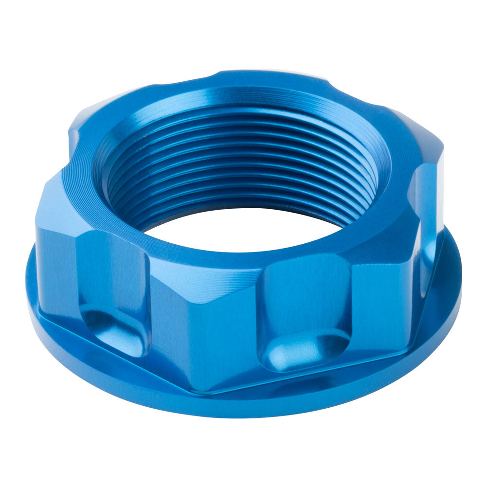 Tusk 1435080004 Billet Aluminum Steering Stem Nut  Blue