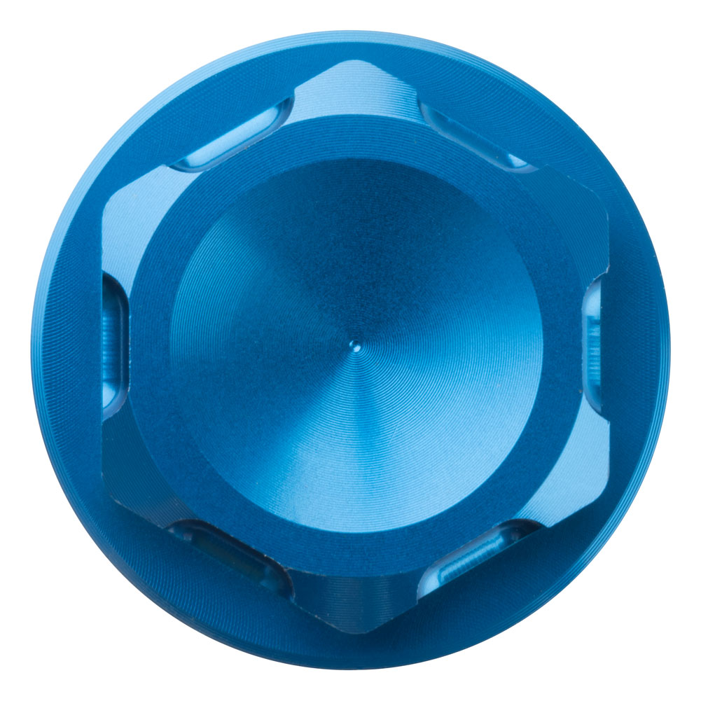 Tusk 1435080009 Billet Aluminum Steering Stem Nut  Blue