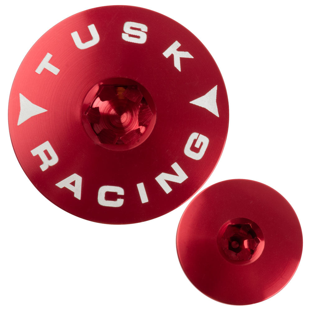 Tusk 1435110002 Billet Aluminum Engine Plug Kit  Red
