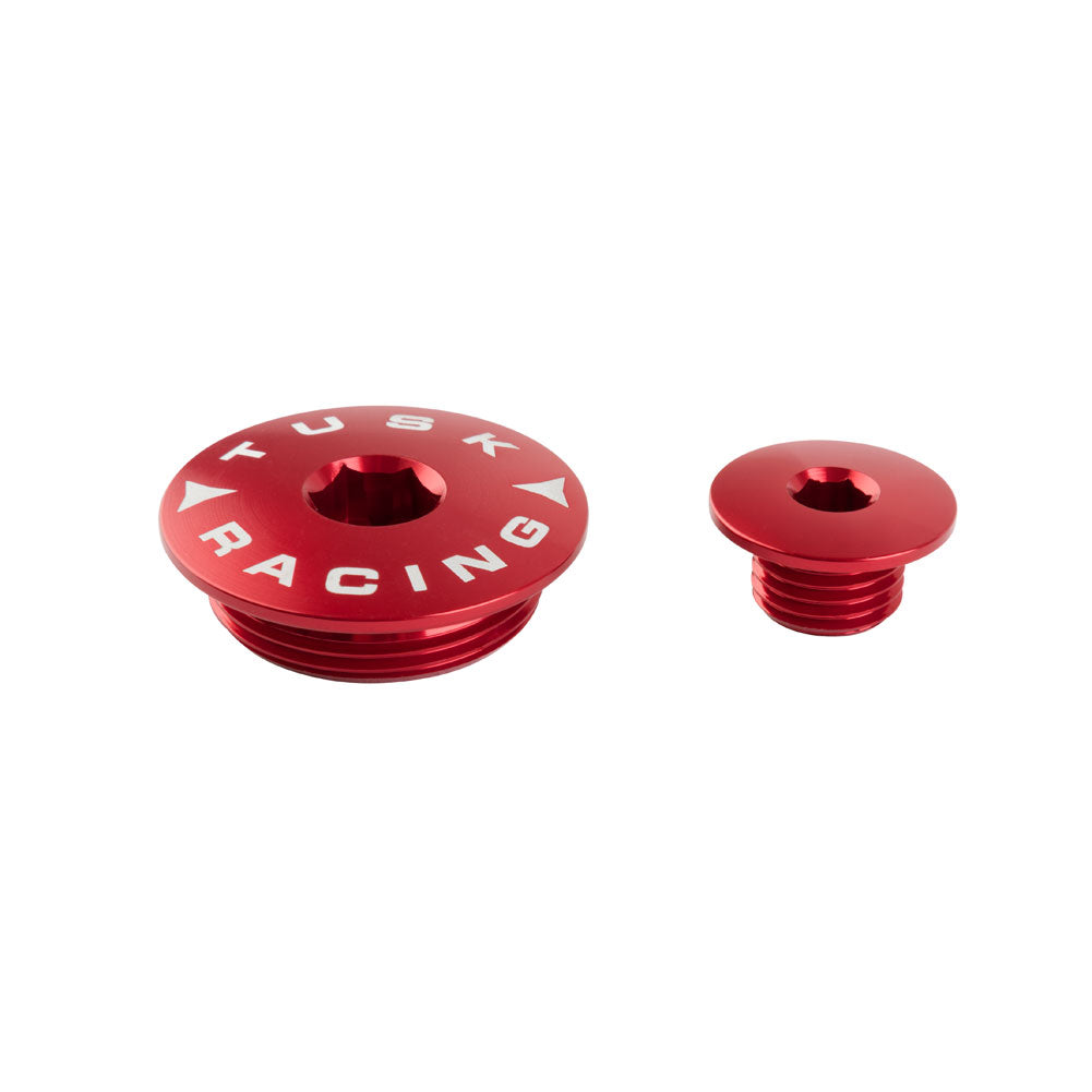 Tusk 1435110002 Billet Aluminum Engine Plug Kit  Red
