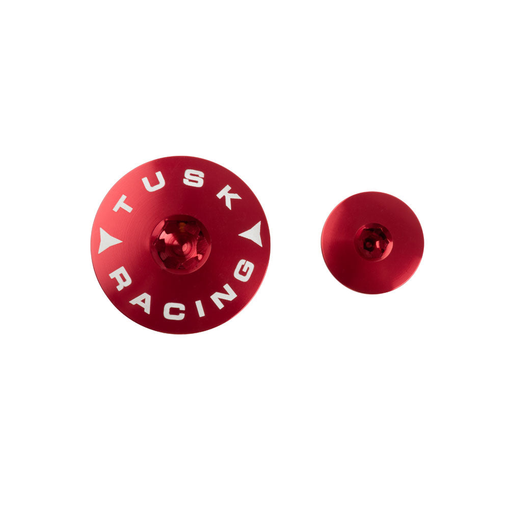 Tusk 1435110003 Billet Aluminum Engine Plug Kit  Red