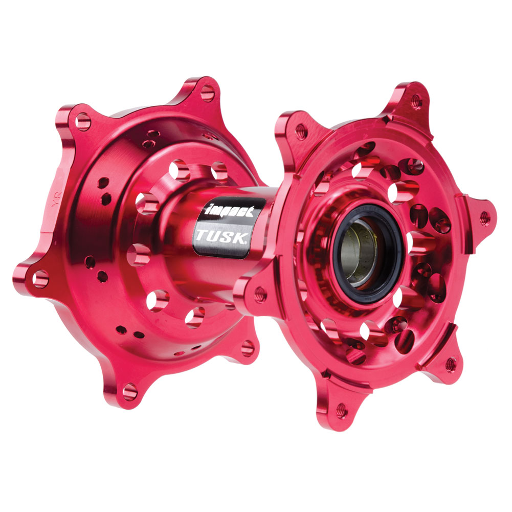 Tusk 1437260008 Impact Motorcycle Hub - Rear  Red