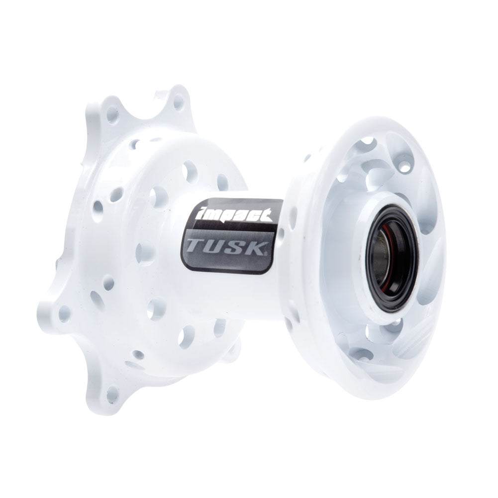 Tusk 1437270035 Impact Motorcycle Hub - Front  White