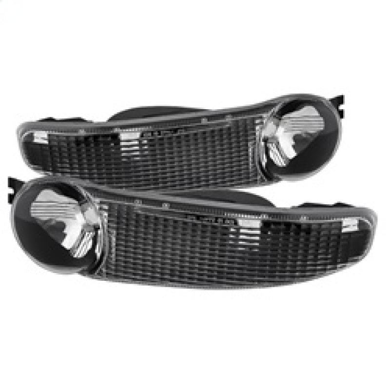 Xtune 9027079 fits GMC 00-06 Sierra Denali Bumper Lights Black CBL-GD00-BK