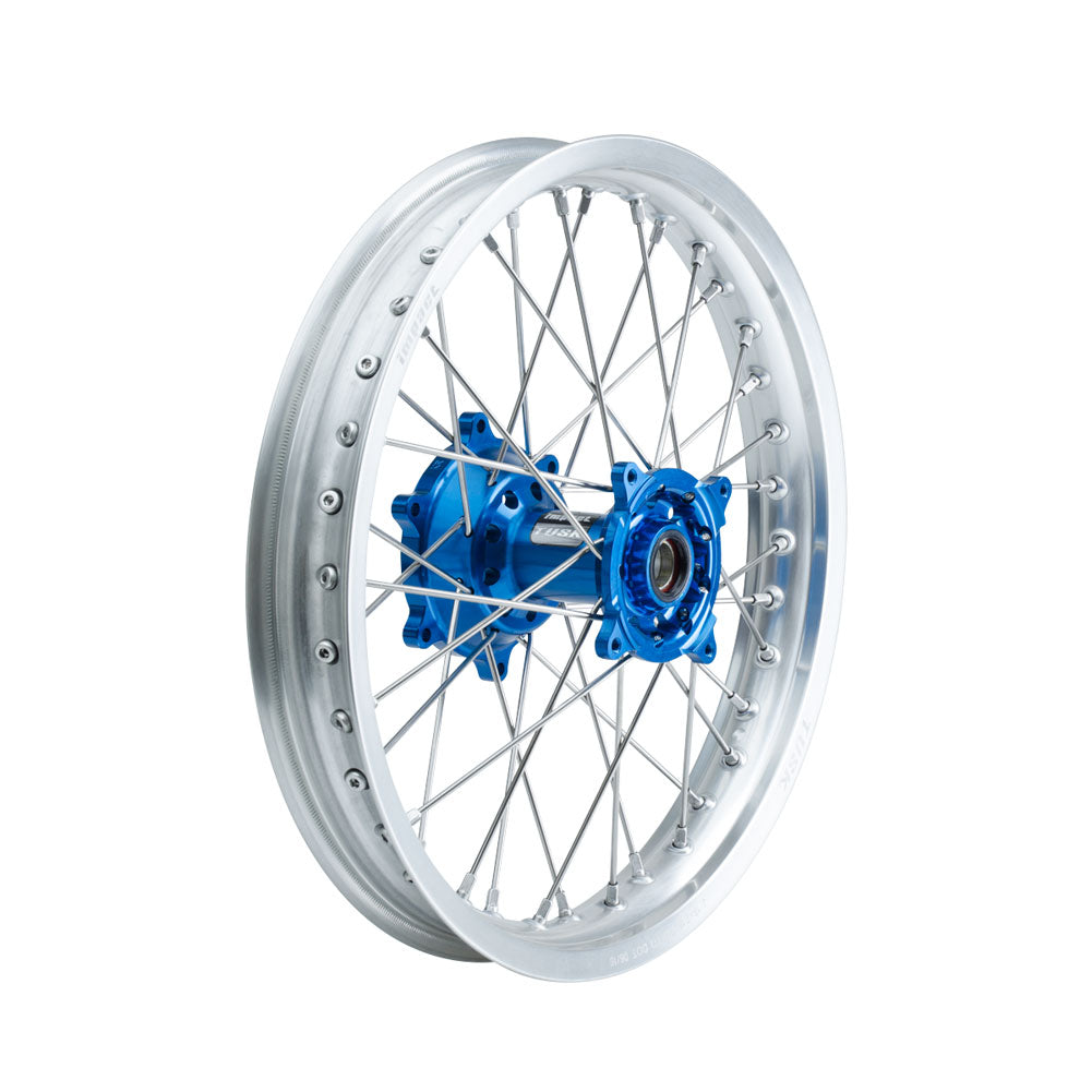 Tusk 1447520058 Impact Complete Front Rear Wheel 1.60x21 2.15x19 Silver Rim