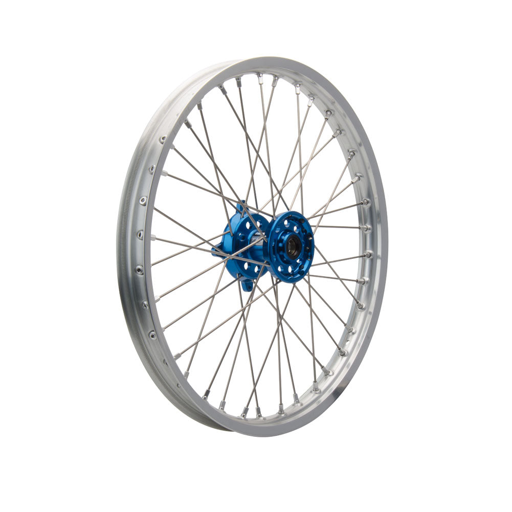 Tusk 1447520058 Impact Complete Front Rear Wheel 1.60x21 2.15x19 Silver Rim