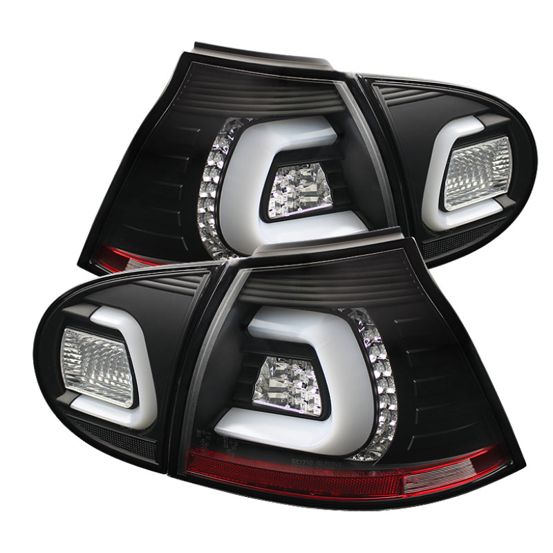 Spyder 5073792 fits Volkswagen 06-09 Golf V LED TURN SIGNAL LED Tail Lights Bla