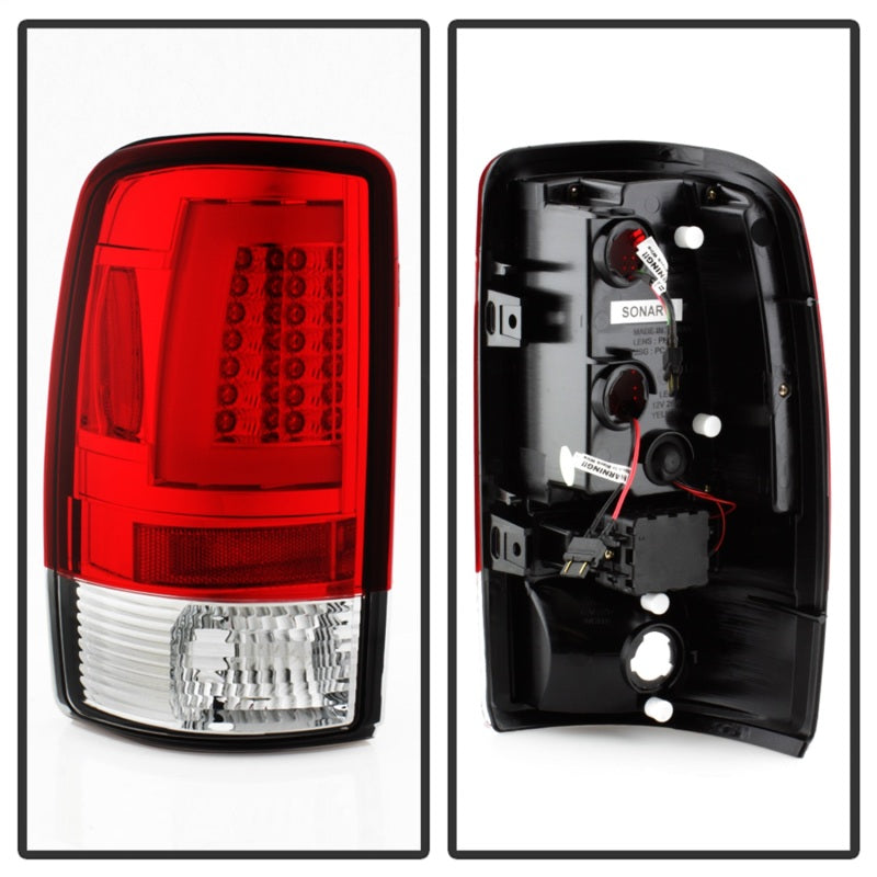 Spyder 5084163 fits Chevy 00-06 Suburban 1500/2500 V2 Light Bar LED Tail Lights