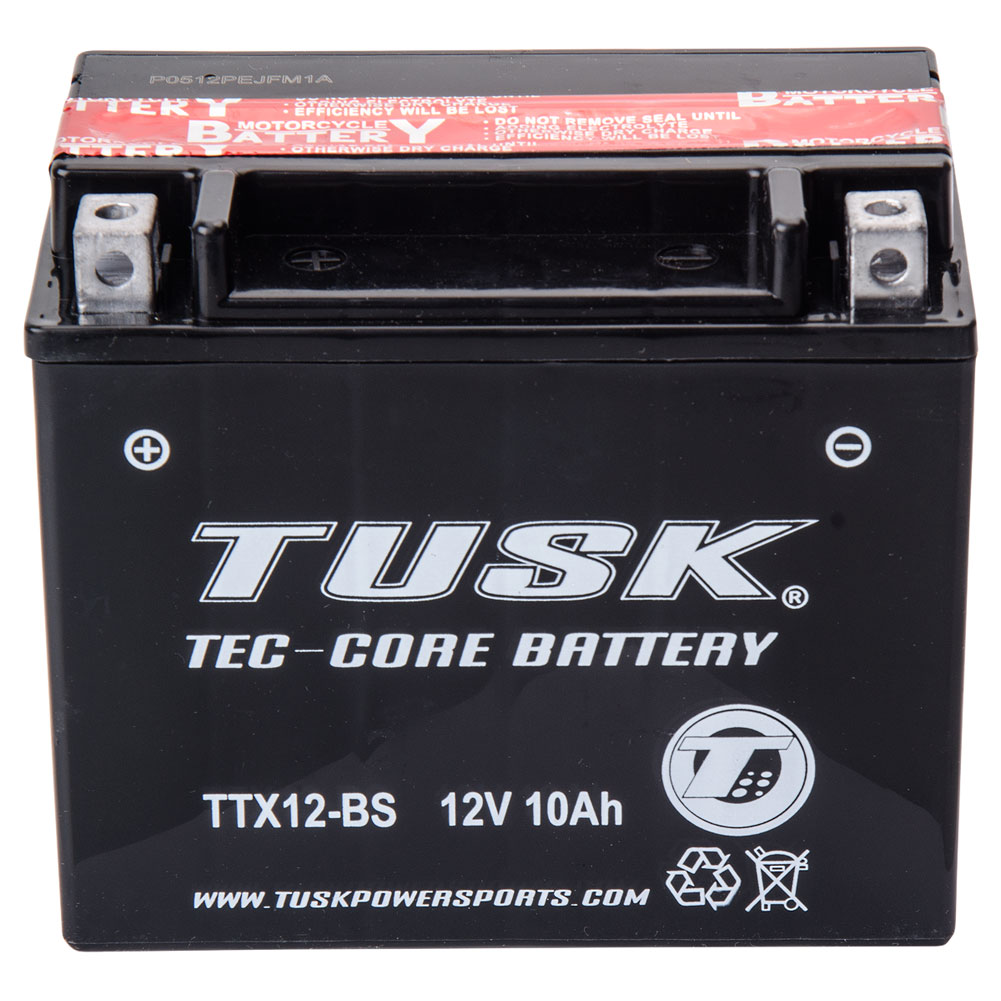 Tusk 1461700001 Tec-Core Battery with Acid TTX12BS Maintenance-Free