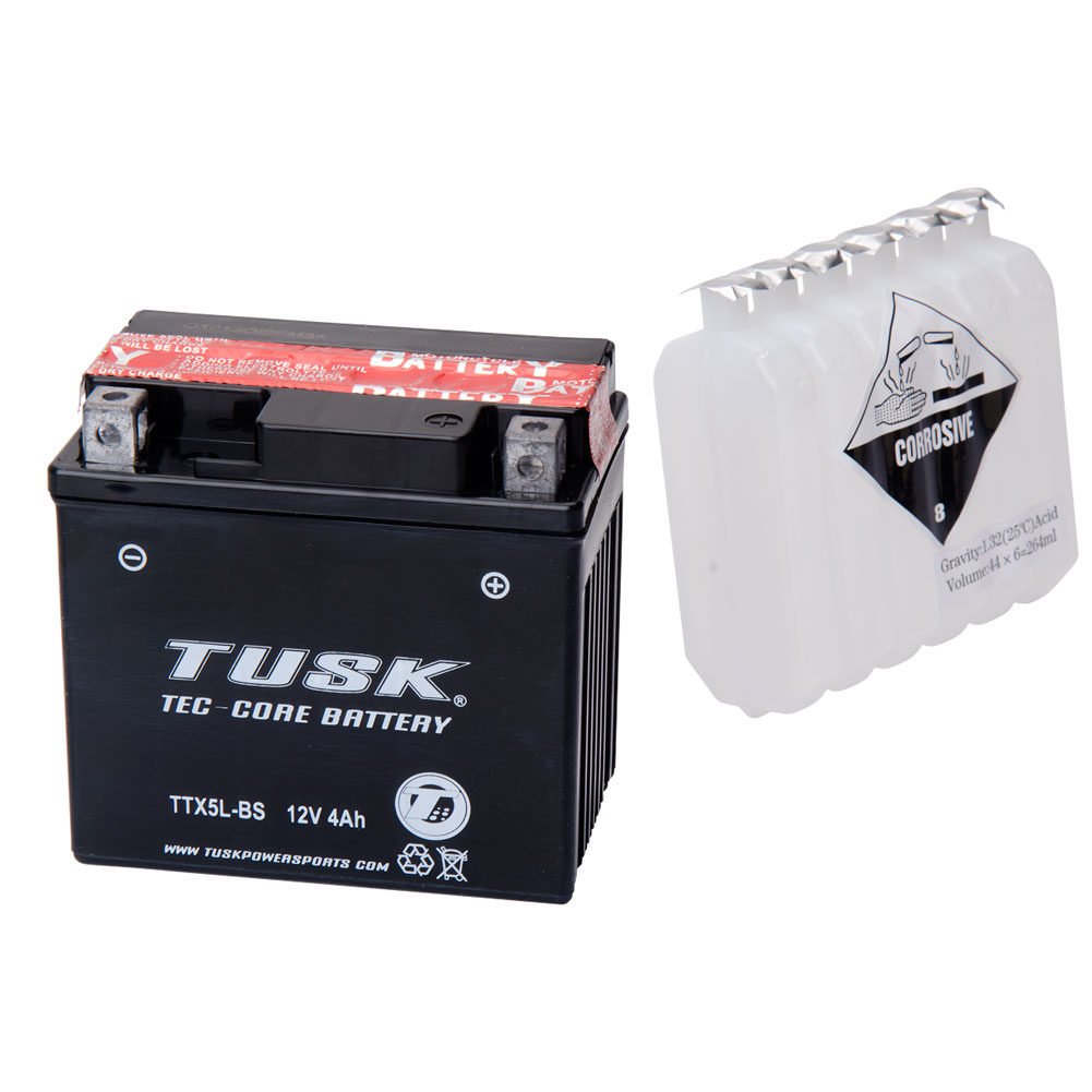 Tusk 1461700004 Tec-Core Battery with Acid TTX5LBS Maintenance-Free