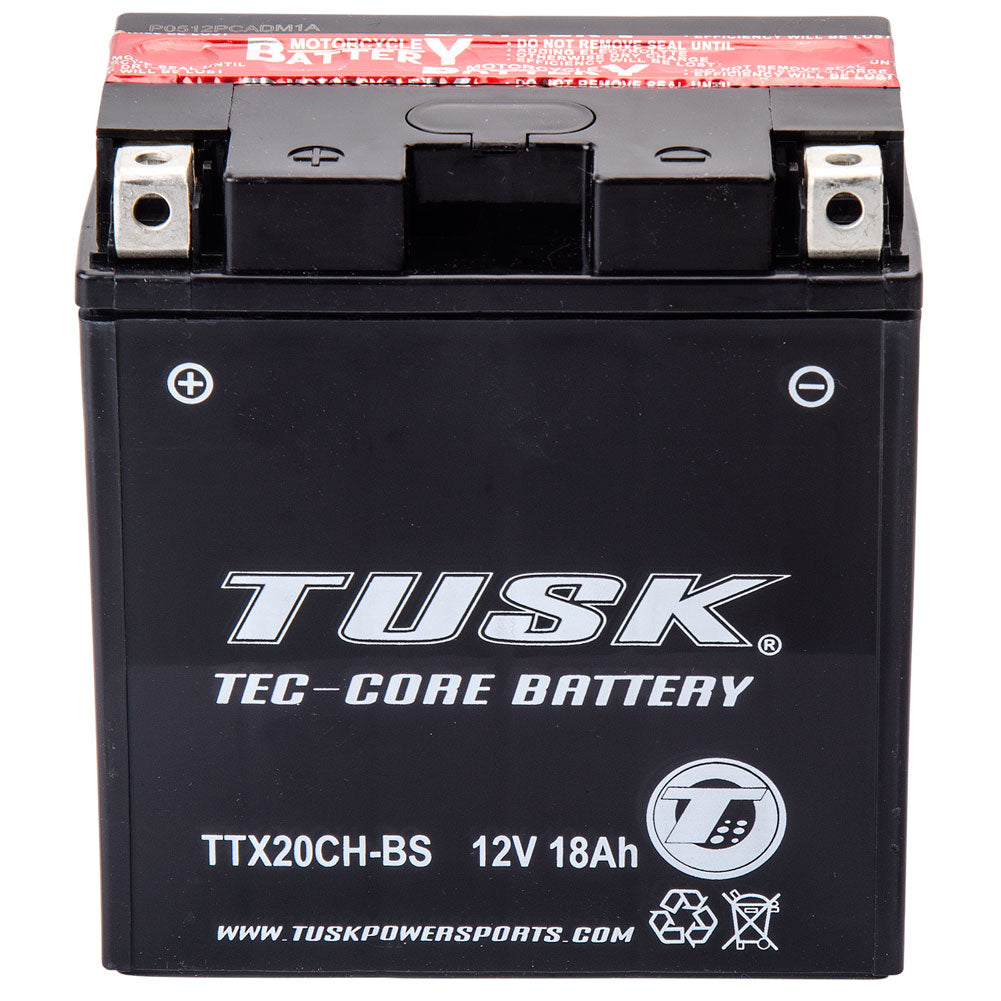 Tusk 1461700017 Tec-Core Battery with Acid TTX20CHBS Maintenance-Free