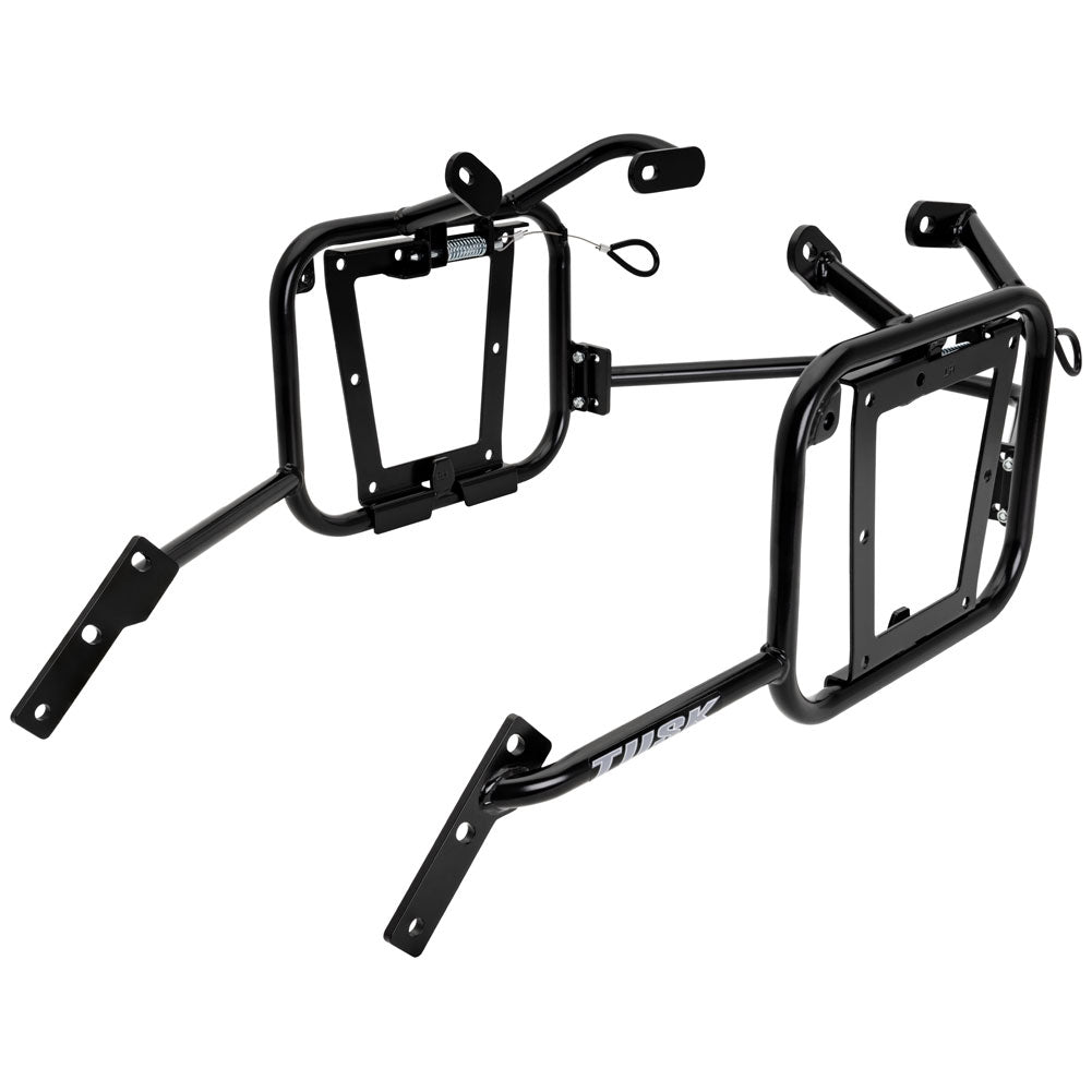 Tusk 1467340109 Aluminum Panniers with Pannier Racks V2 Large Silver