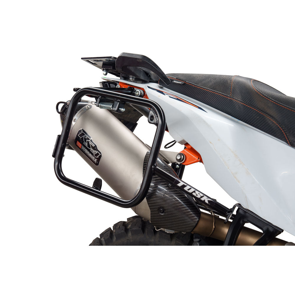 Tusk 1467340157 Aluminum Panniers with Pannier Racks V2 Large Silver