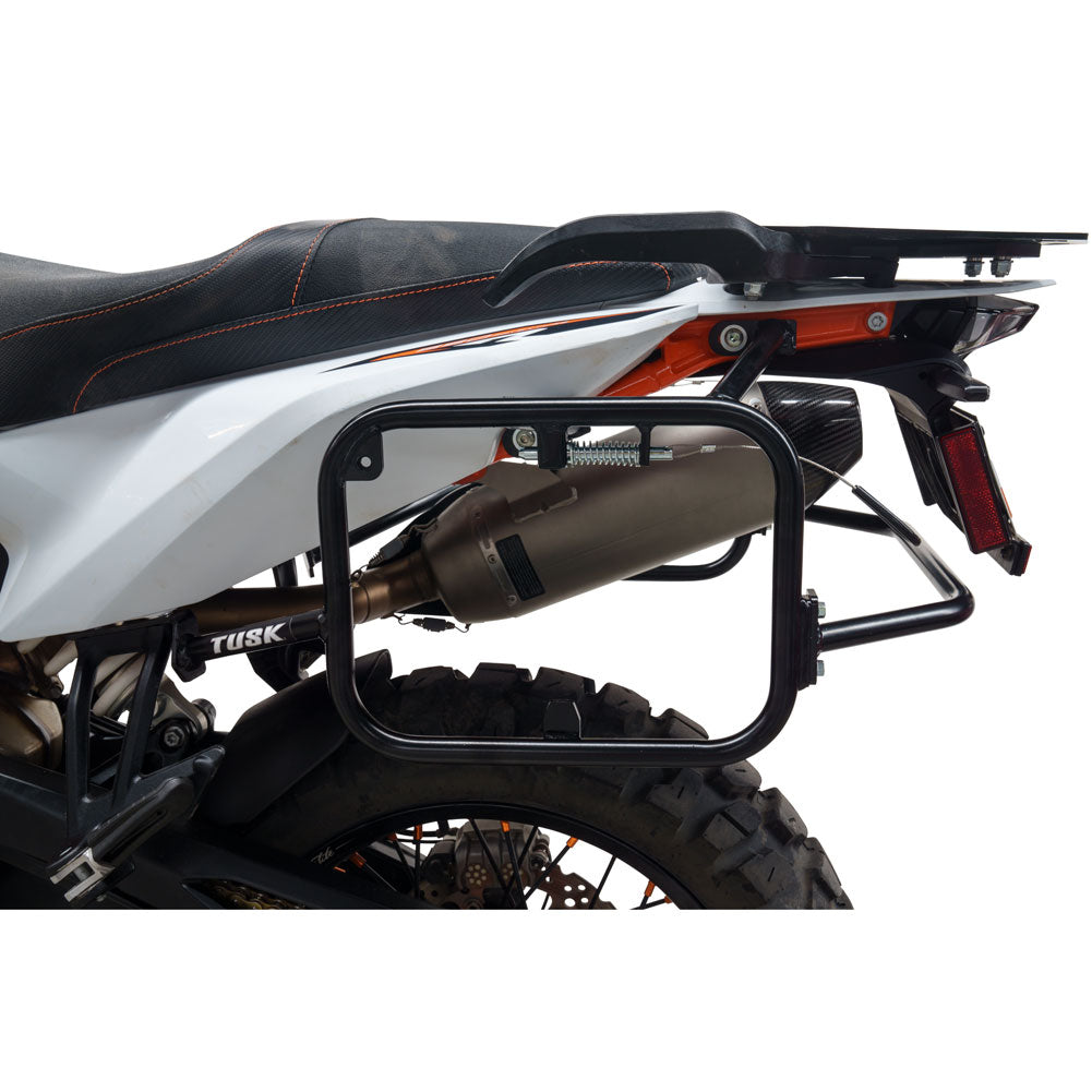 Tusk 1467340157 Aluminum Panniers with Pannier Racks V2 Large Silver