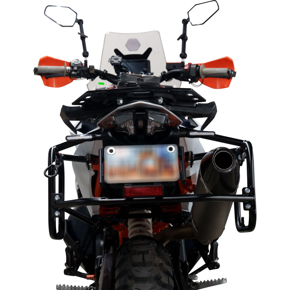 Tusk 1467340157 Aluminum Panniers with Pannier Racks V2 Large Silver