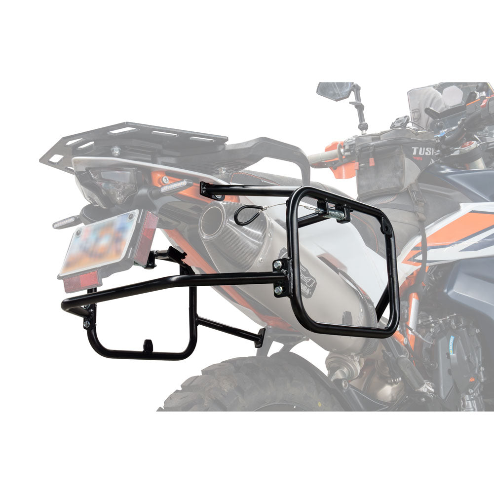 Tusk 1467340159 Aluminum Panniers with Pannier Racks V2 Medium Silver