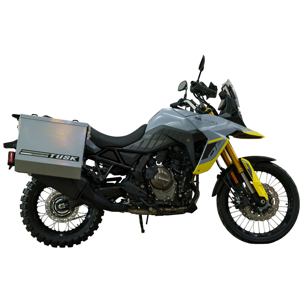 Tusk 1467340190 Aluminum Panniers with Pannier Racks V2 Large Silver