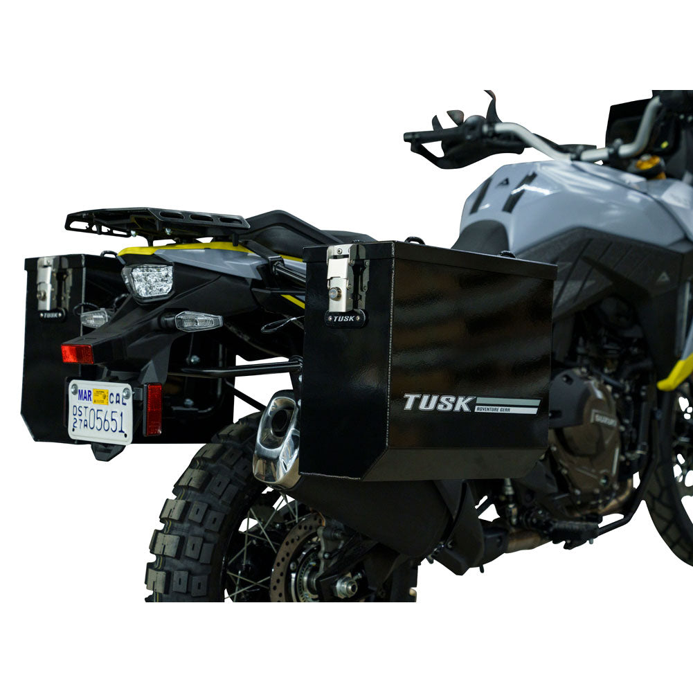 Tusk 1467340191 Aluminum Panniers with Pannier Racks V2 Medium Black
