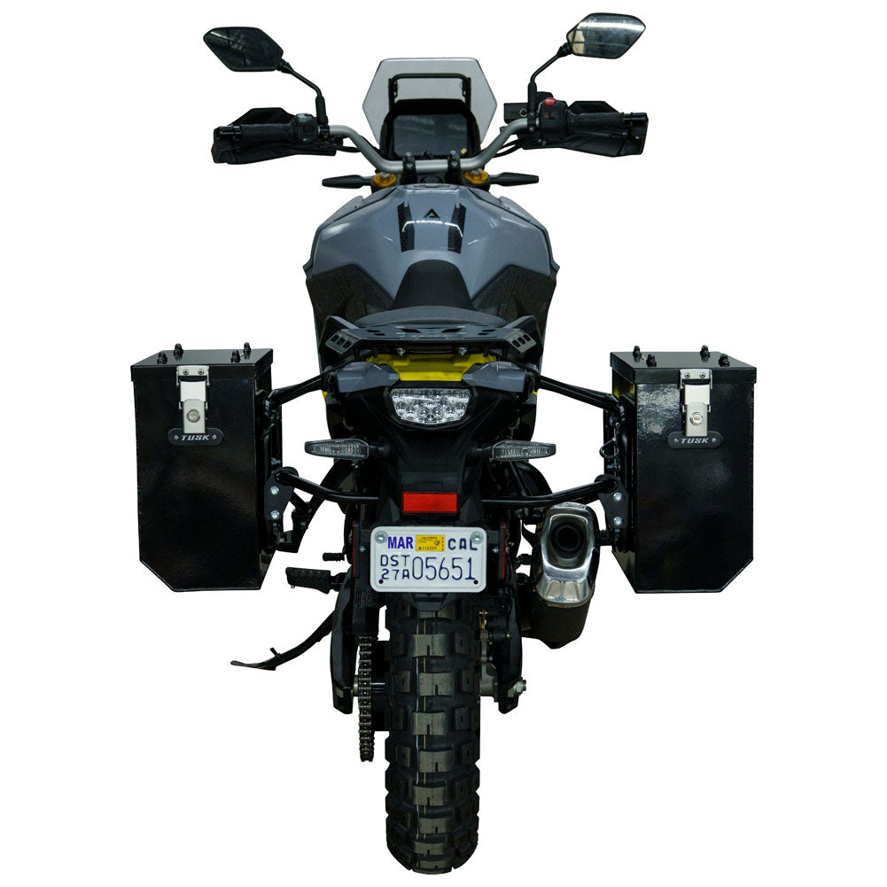 Tusk 1467340191 Aluminum Panniers with Pannier Racks V2 Medium Black