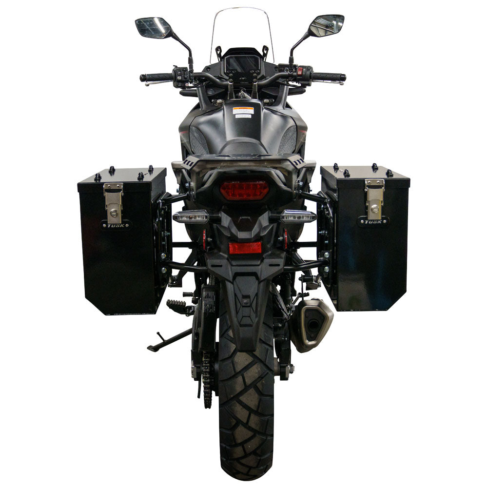 Tusk 1467340195 Aluminum Panniers with Pannier Racks V2 Medium Black