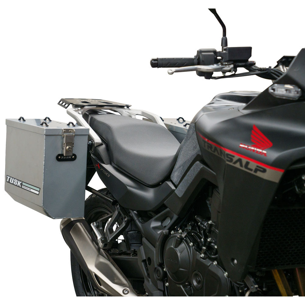 Tusk 1467340196 Aluminum Panniers with Pannier Racks V2 Medium Silver