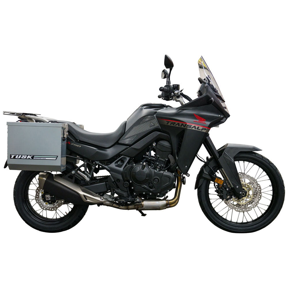 Tusk 1467340196 Aluminum Panniers with Pannier Racks V2 Medium Silver