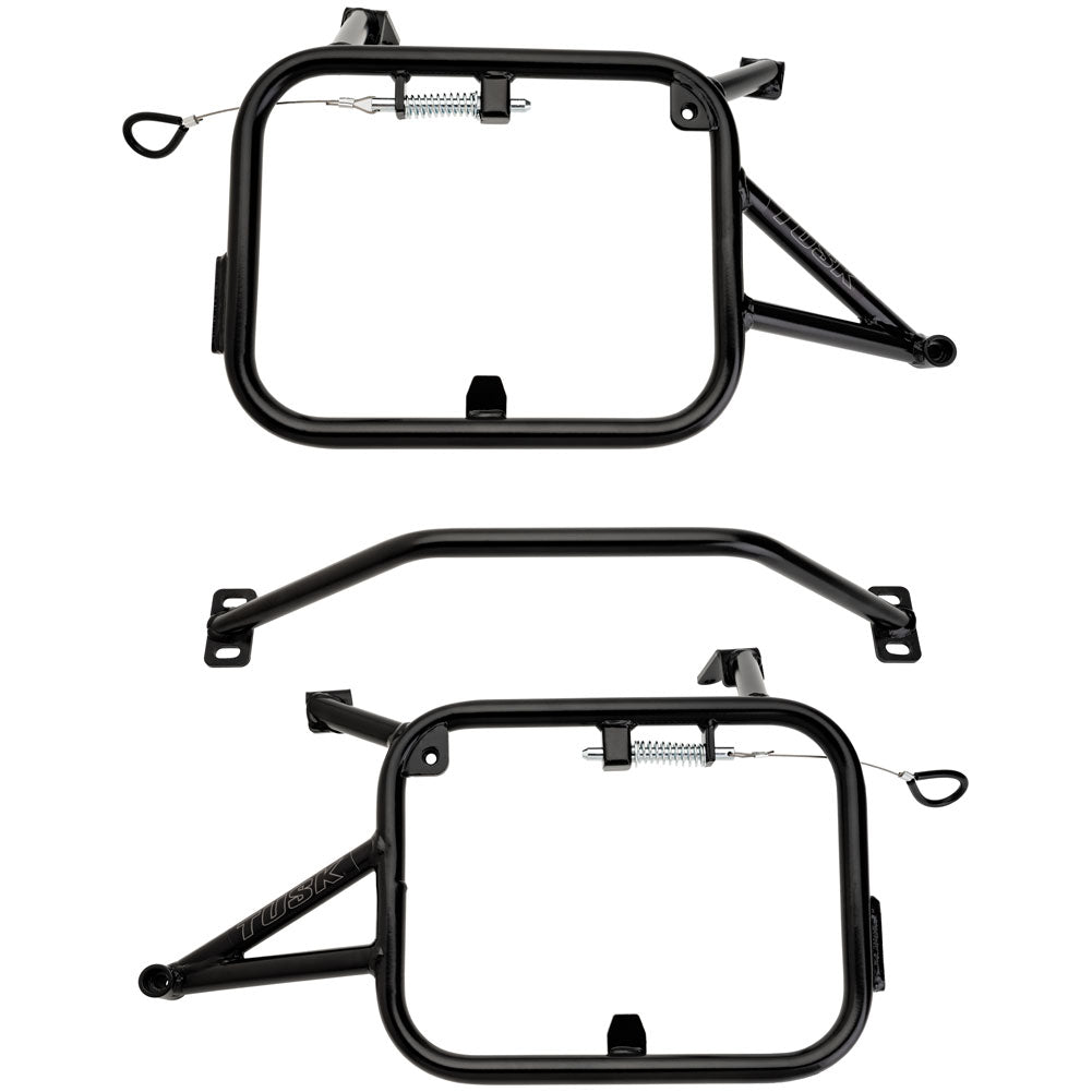 Tusk 1467340207 Aluminum Panniers with Pannier Racks V2 Large Silver