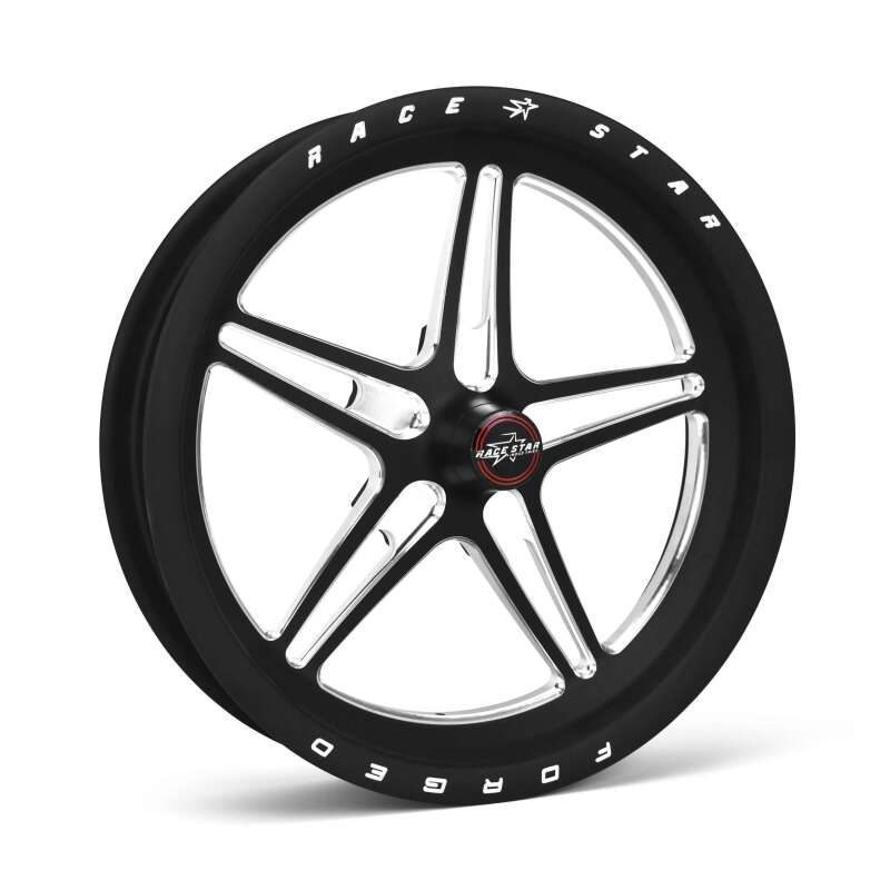 Race Star 63-72400112NB 63 Pro Forged 17x2.4 Spindle Mount No Bearing Wheel 1.13in. BS - Blk Anodized/Machined