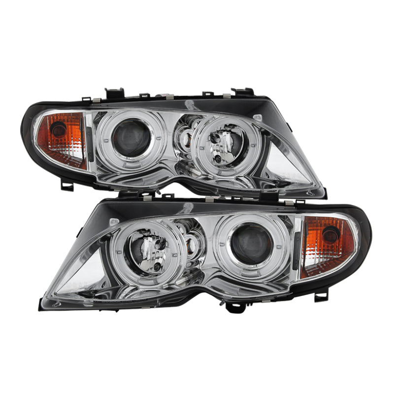 Spyder 5042408 fits BMW 02-05 E46 3-Series 4DR Projector Headlights 1PC LED Hal