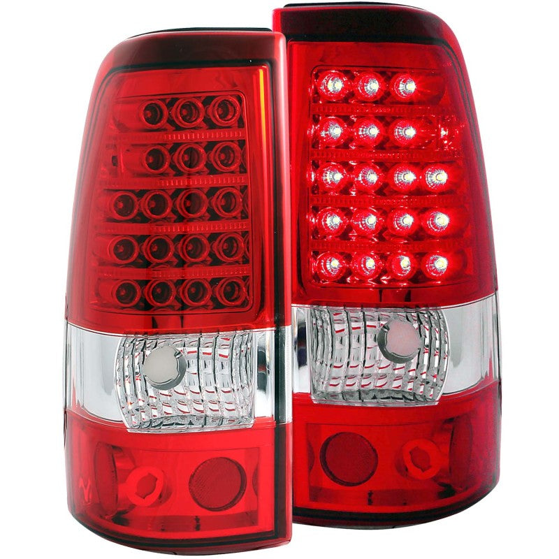 ANZO 311007 2006 fits Chevrolet 03-20 Silverado 1500 LED Taillights Red/Clear