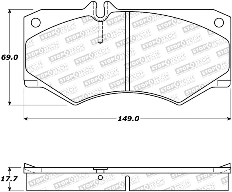 Stoptech 308.0927 Street Brake Pads
