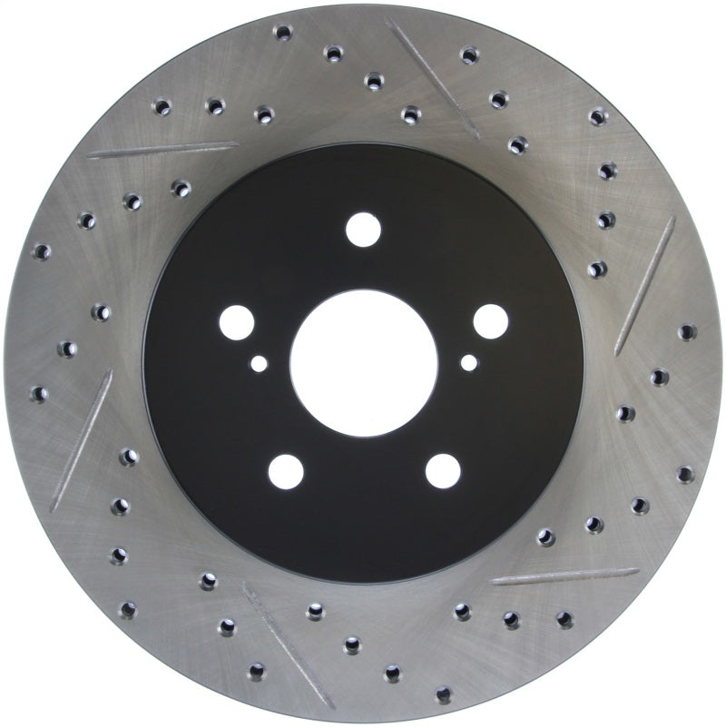 Stoptech 127.44130L 04 Lexus RX330 SportStop Slotted & Drilled Left Rear Rotor