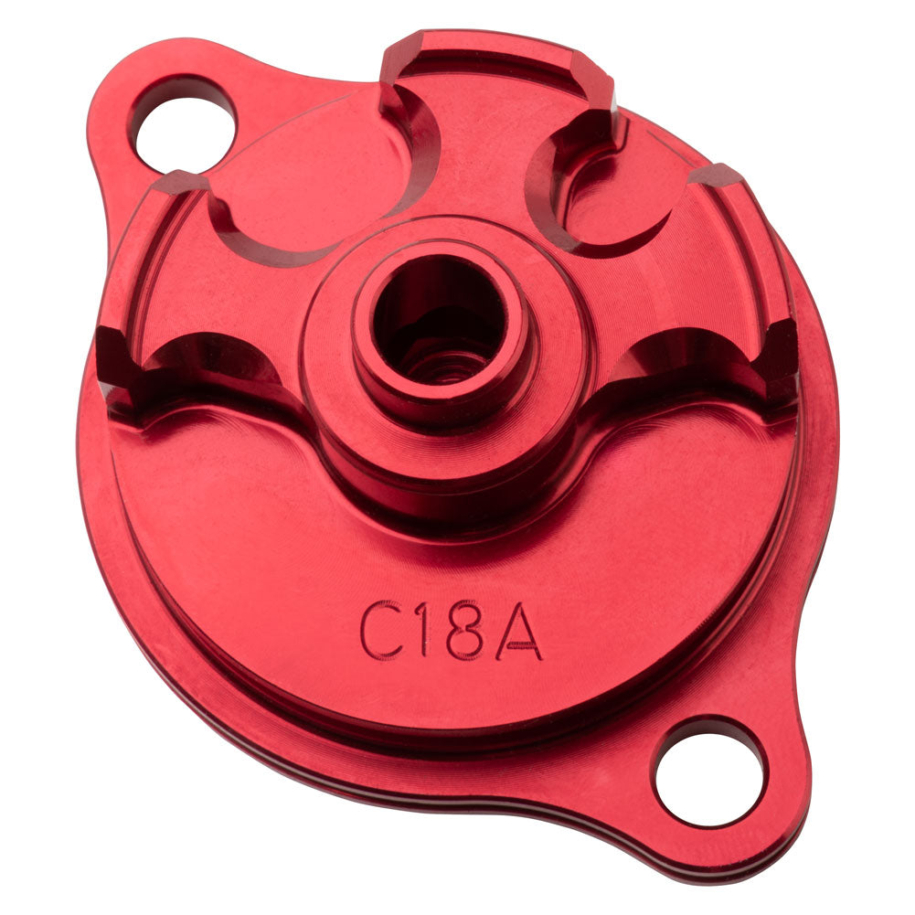 Tusk 1484210008 Aluminum Oil Filter Cover  Red