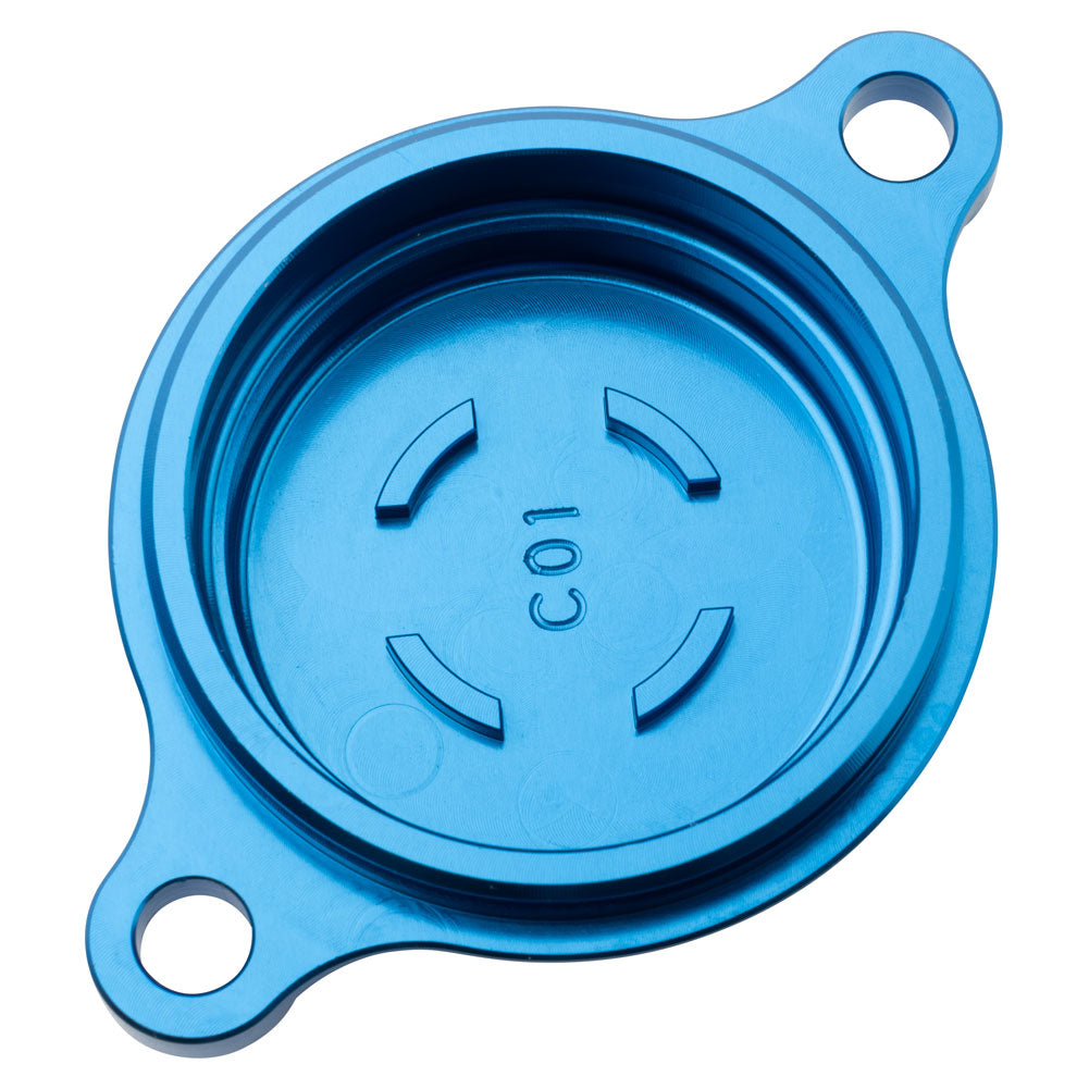 Tusk 1484210012 Aluminum Oil Filter Cover  Blue